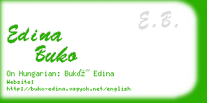 edina buko business card